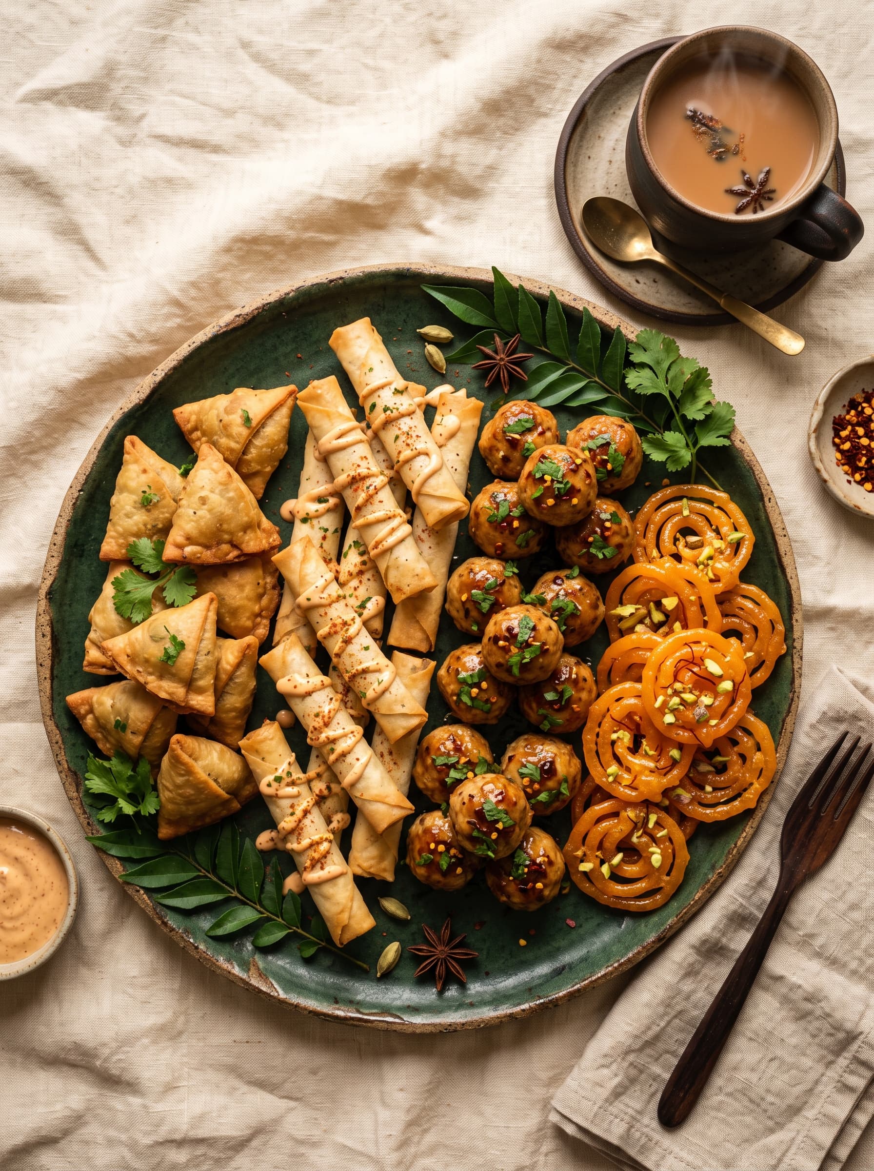 An assortment of crunchy snacks